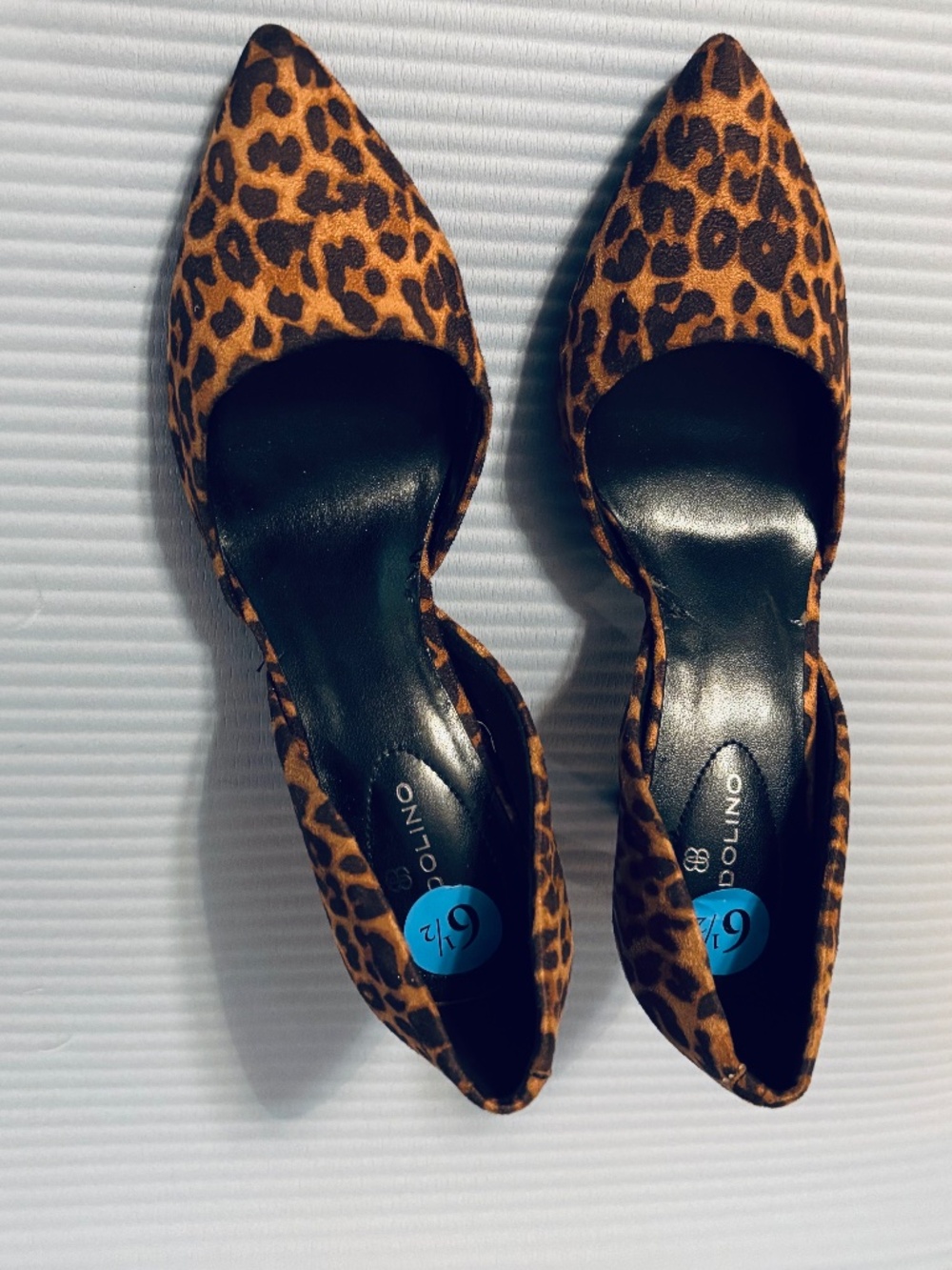 Bandolino  Heels Leopard Print Brown/Black Sz 6.5